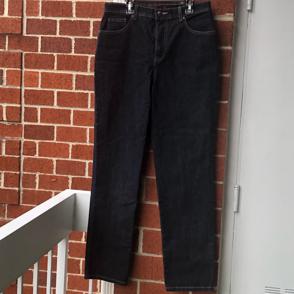 Gloria Vanderbilt Black Jeans Size 12 —#035 - Picture 2 of 12